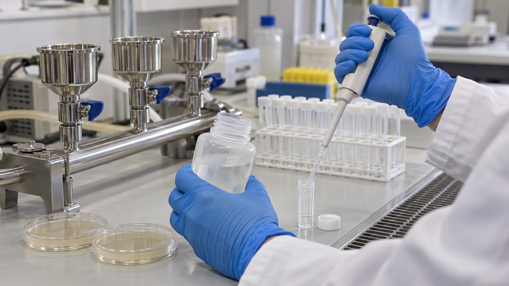 Analyse microbiologique d’un échantillon d’eau de baignade en laboratoire